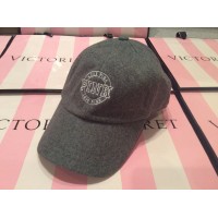 Victoria's Secret Pink Wool Baseball Hat/ Color Heather Charcoal/ Adjustable  eb-35421676